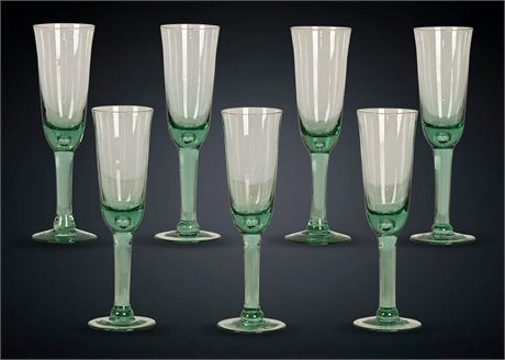 Blown Champagne Flutes