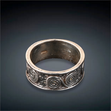 Sterling Taxco Ring, Size 7.5