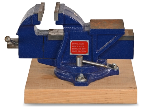 Central Forge 2 1/2" Portable Vise - 360 Degree Locking Swivel Base & Swivel Jaw