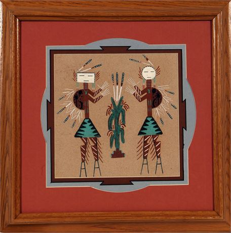 Navajo Sand Painting by A. Begay