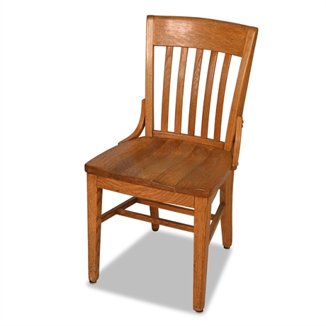 Vintage Oak Schoolhouse Chair