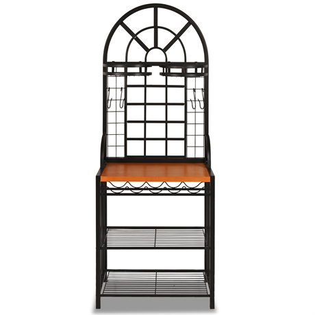 Contemporary Iron Bakers Rack