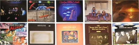 Crosby, Stills & Nash (+Graham + Young) (11 LPs)