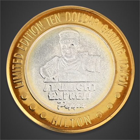 1994 Hilton Las Vegas $10 Silver Strike – Starlight Express – .999 Silver