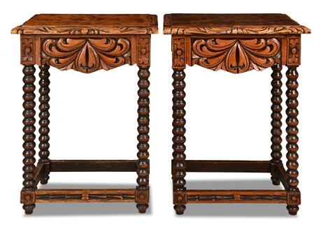 Vintage Spanish Colonial Style Accent Tables
