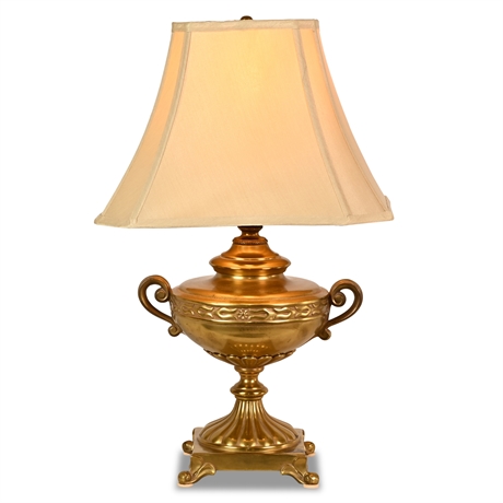 Antiqued Brass Ethan Allen Table Lamp
