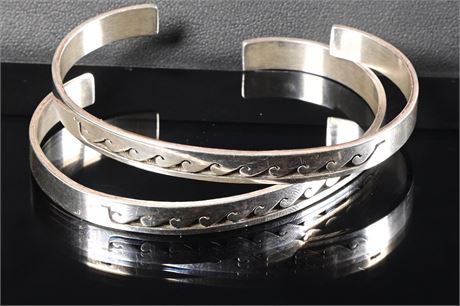 Pair of Sterling Silver Bracelets