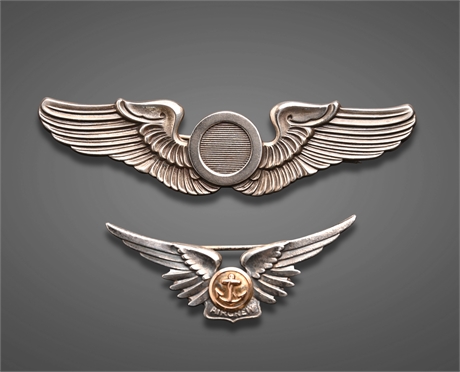 USAF Sterling Silver Observer & Aircrew Wings