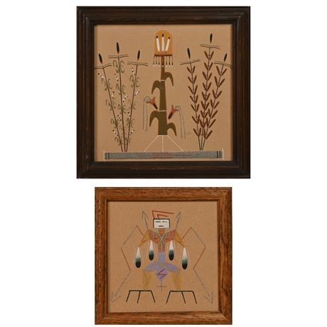 Framed Navajo Sand Paintings