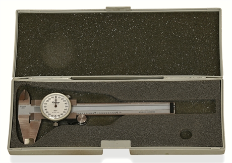 Mitutoyo Model 505-629 Machinist's 0-4" .001 Dial Caliper