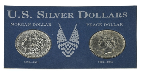 Morgan & Peace Silver Dollars