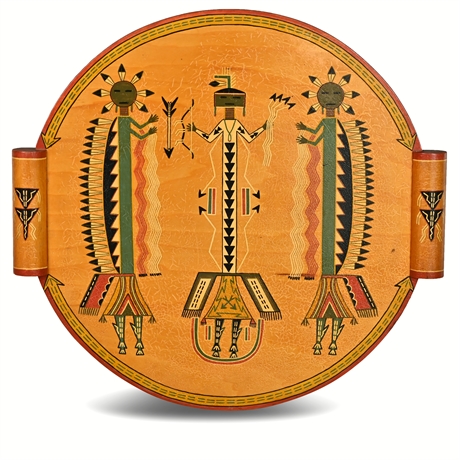 1930's Indian Sanitorium Handicraft Tray
