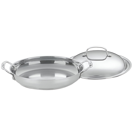 Cuisinart Chef's Classic Stainless 12" Everyday Pan with Dome Cover