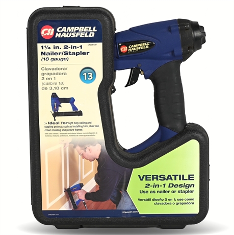 Campbell Hausfeld 1 1/4" 18 Gauge 2-in-1 Nailer/Stapler