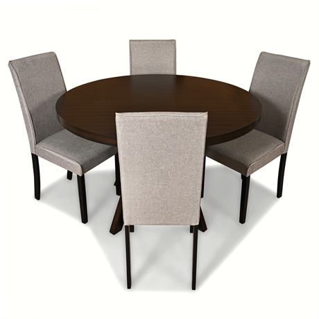 Ashley Furniture Kimonte Dining Set – Round Table & 4 Side Chairs