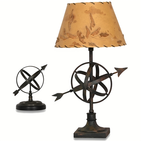 Armillary Lamp and Décor