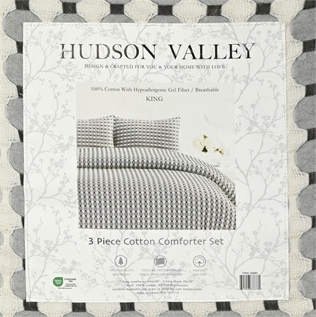 Hudson Valley King 3 Piece Comforter Set