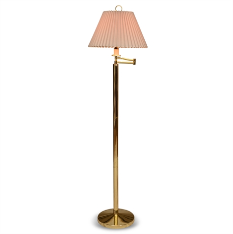 61" Brass Floor Lamp