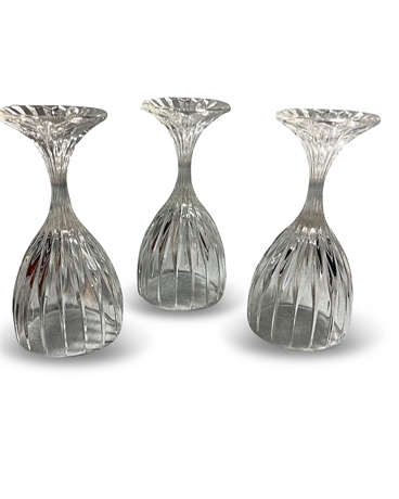 Cut Glass Goblets - Set of 3