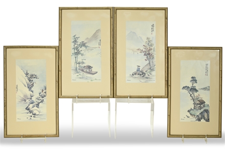 Vintage Ling-Fu Yang Series Of Framed Prints