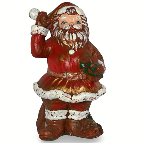 Vintage Chalkware Santa