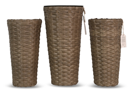 Faux Wicker Baskets