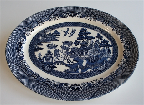Vintage Willowware Serving Plate from The Emporium