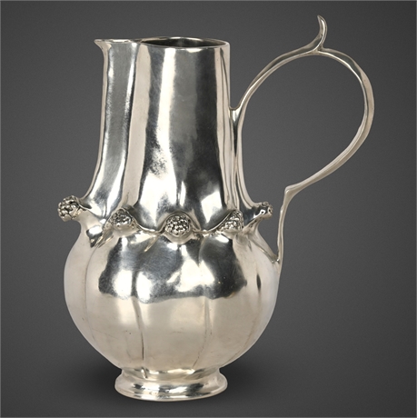 Castor-Cooper Pewter Pitcher — Sculptural Form, 104/1000, 9.25" Tall