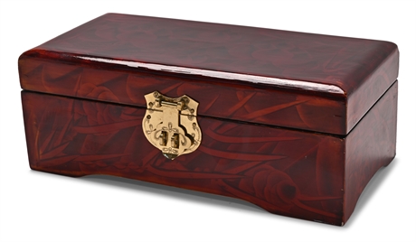 Chinoiserie Lacquer Jewelry Box