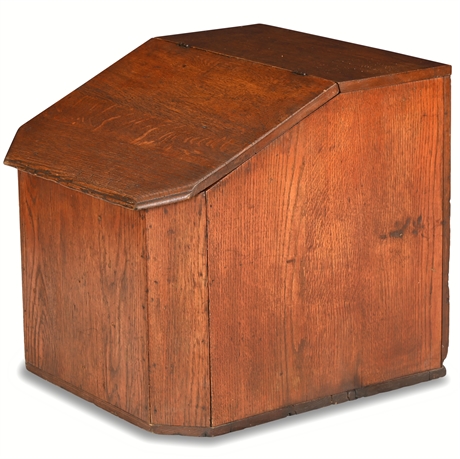 Late 19th Century Oak Storage Box