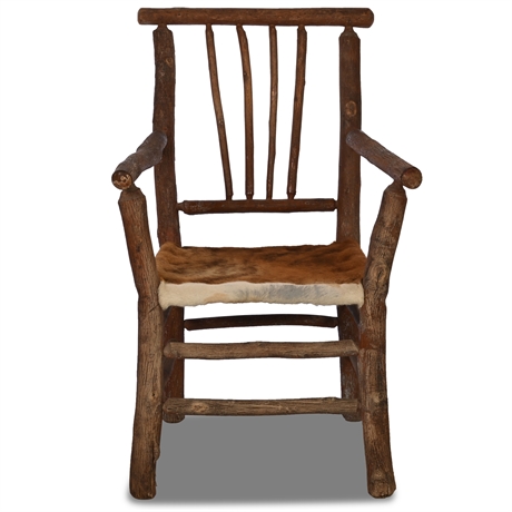 Old Hickory Cowhide Chair