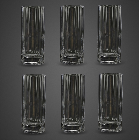 Luigi Bormioli Strauss Highball Glasses Set of 6 Italy