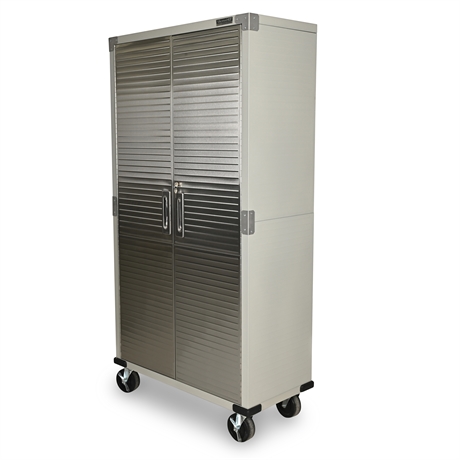 Seville Classics UltraHD Tall Storage Cabinet w/ Stainless Doors – Model 20236