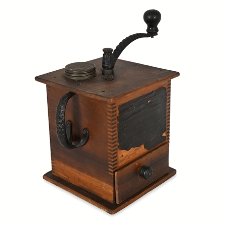 Antique One Pound Coffee Mill No. 1080 Challenge Cast Grinder