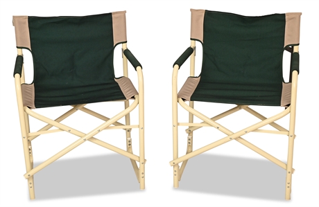 Pair Folding Camp Chairs