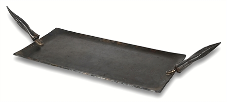 Hopper Shannon Hand-Forged Iron Comal with Chile Pepper Handles