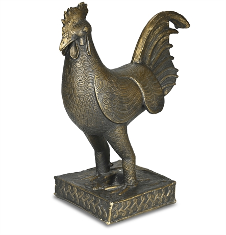 Vintage Rooster Sculpture by Austin