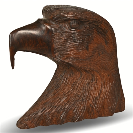 Eagle Bust Ironwood Sculpture