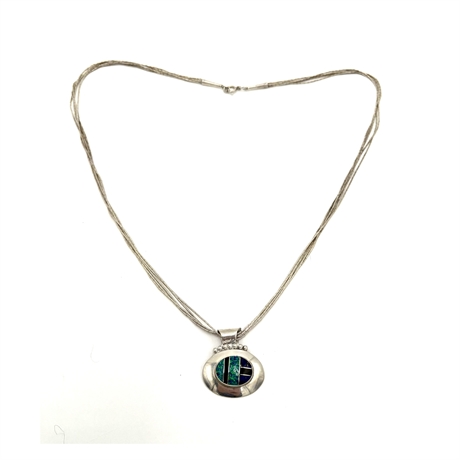 Vintage Sterling Silver Navajo Set
