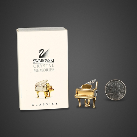 Swarovski Crystal Memories Classics Miniature Grand Piano with Original Box