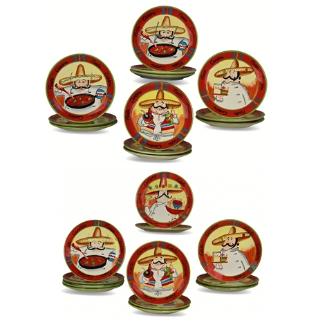 Tracy Flickinger 'Cantina' Plate Set by Certified International