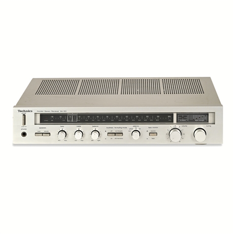 Technics SA-103 FM/AM Stereo Receiver — Silver-Face, Phono Input