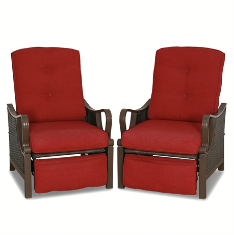 Pair Brown Jordan® Patio Recliner Chairs