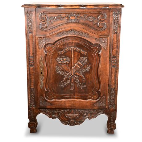 18th Century French Provincial Carved Oak Confiturier