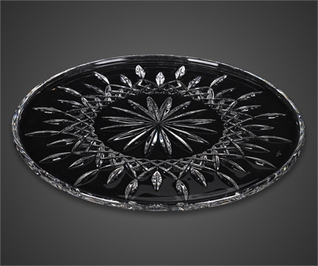 Waterford Crystal Lismore 12" Cake Plate — Lead Crystal with Box