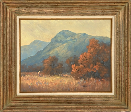 W.C. Stevens 'Robledo Mountain' Landscape