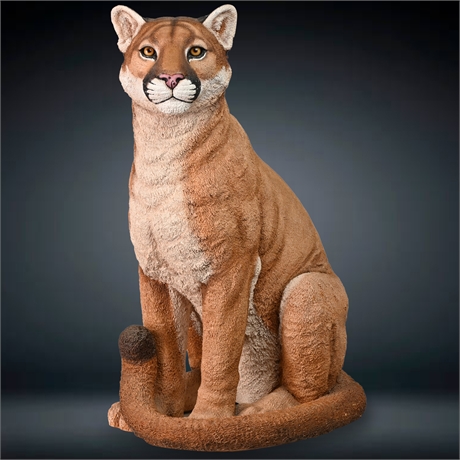 Sky Cougar Cub Sculpture By Pandora