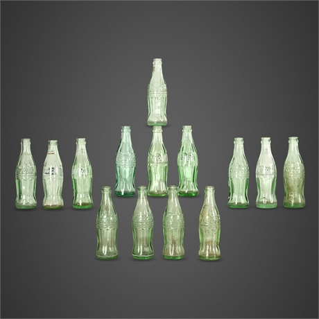 Classic Coke, Many Cities—14 Vintage Bottles w/ Suns ’93 Gems