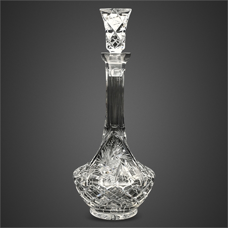 American Cut Glass Eleanor Pattern #326 Decanter & Stopper​​​​​​​