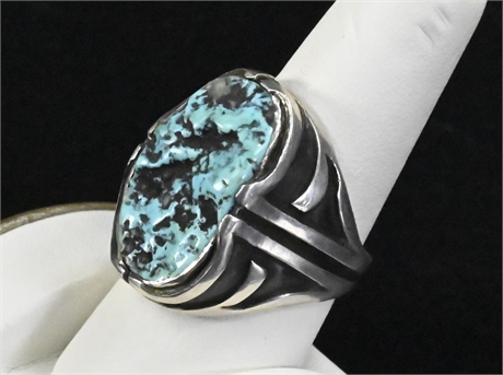Seafoam Turquoise & Sterling Silver Ring